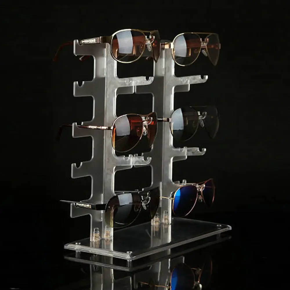 

Multi-layer Glasses Display Rack, Three-dimensional Double Row 10 Pairs of Thick Sunglasses Rack, Plastic Myopia Display Racks