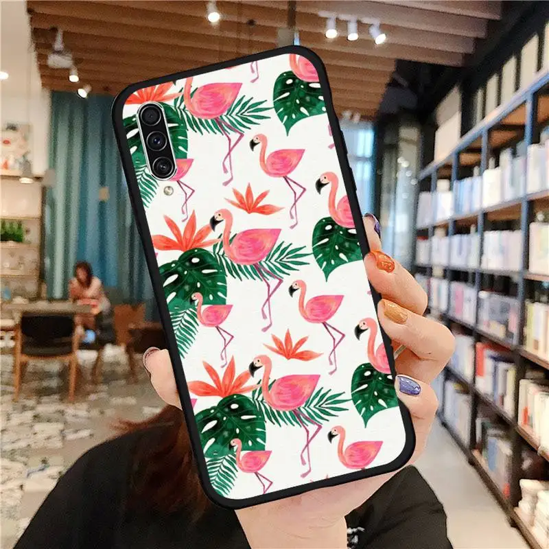 

Flamingo Pink animal Phone Case For Samsung galaxy A S note 10 7 9 20 30 31 40 50 51 71 21 s ultra