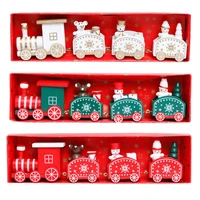 wooden christmas train kids toy christmas decorations for home xmas navidad noel gifts christmas ornament new year 2023