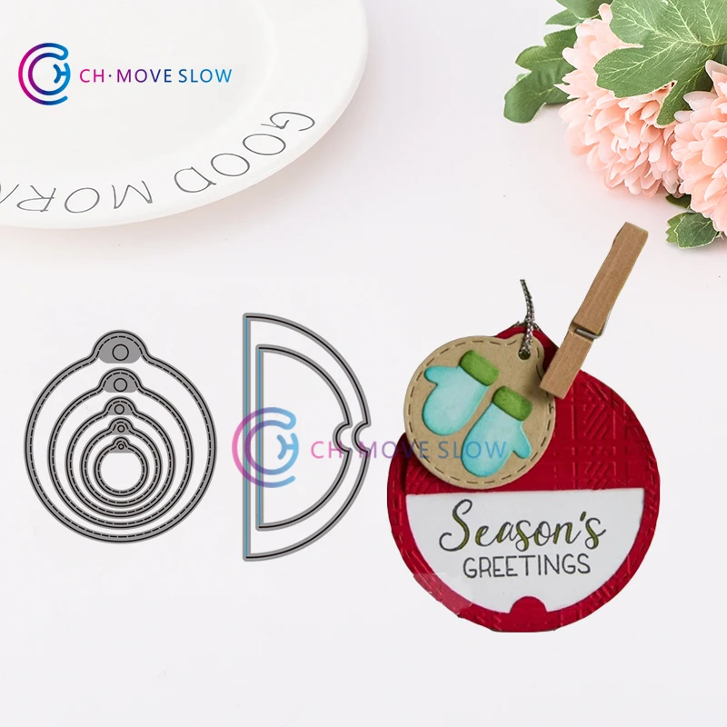 CH tag stacklets 3 Металлические Стальные режущие штампы книга трафаретов фото альбом