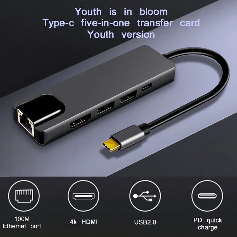

Тип USB-C USB HUB конвертер HDMI USB 2,0 PD адаптер USB-C концентратор для MacBook Pro/Air док-станция для USBC Type-C концентратор USB разветвитель