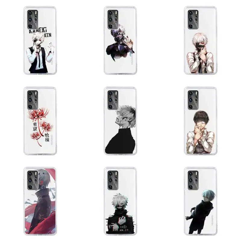 

Tokyo Ghoul Phone Case For Huawei P40 P30 P20 Mate Honor 10i 30 20 i 10 40 8x 9x Pro Lite Transparent Cover