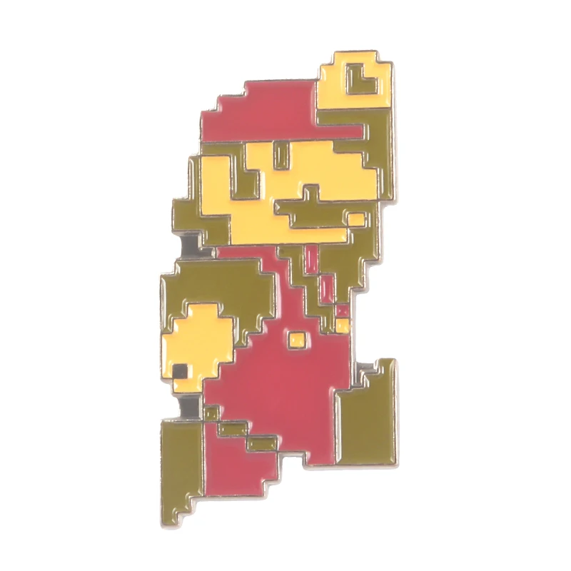 Style 7 Классическая игра лацкан Металлические Булавки Super Mario Bros. Пиксельные Мультяшные броши значки на рюкзак булавки ювелирные изделия подарок для фанатов игр друзей - Окраска металла: Style 7