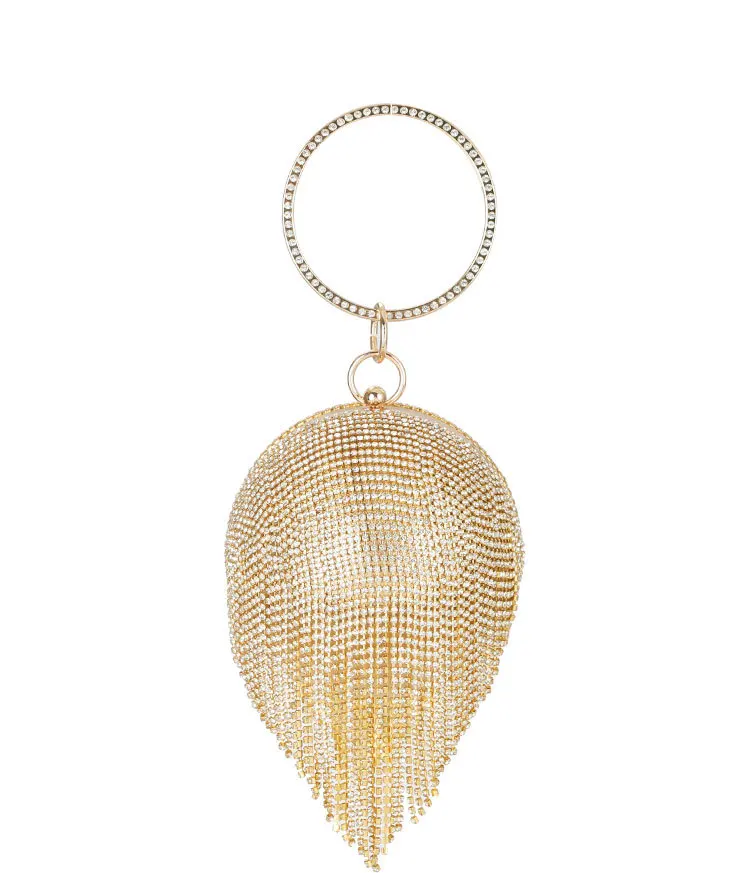 

Tassel Ball Diamonds Handbags Women Evening Bags Clutches Wedding Party Purses With Chains