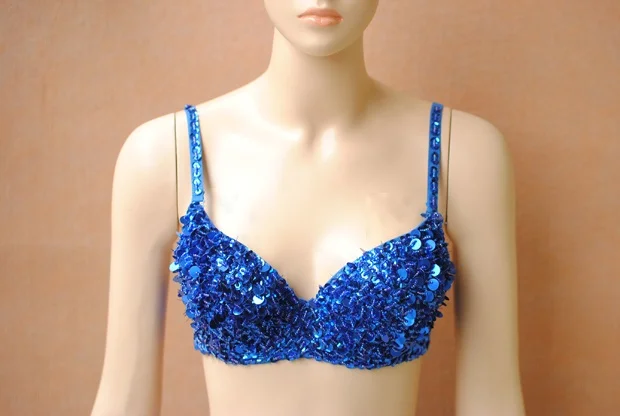 Блёстки бюстгальтер сексуальный женский певец камень блестки синие розы бусины