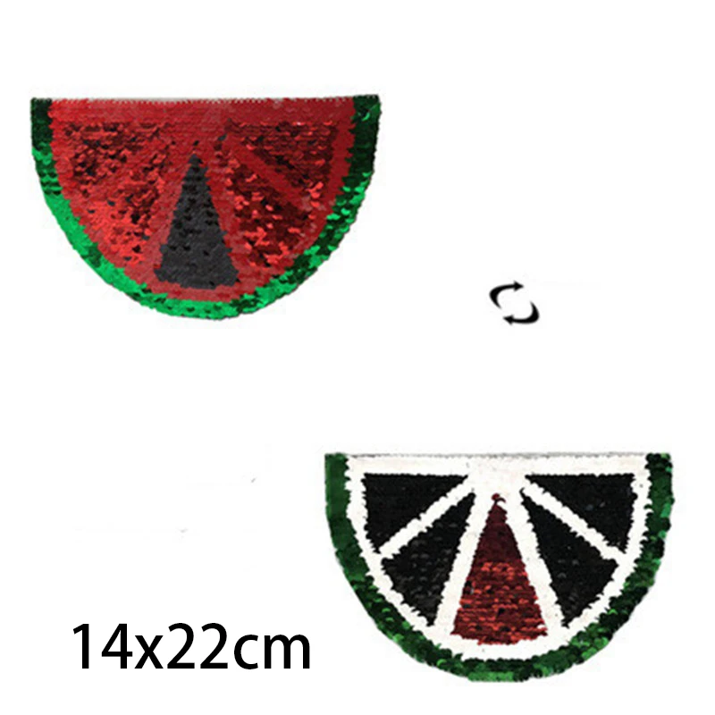 Нашивки в виде арбуза с фруктами блестки нашивка для одежды детская 3D аппликация
