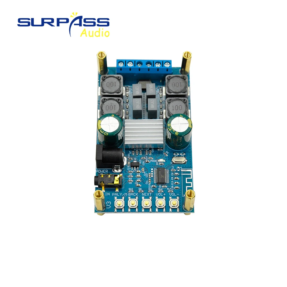 Цифровой модуль усилителя мощности с Bluetooth 2-канальный стерео звуковой приемник