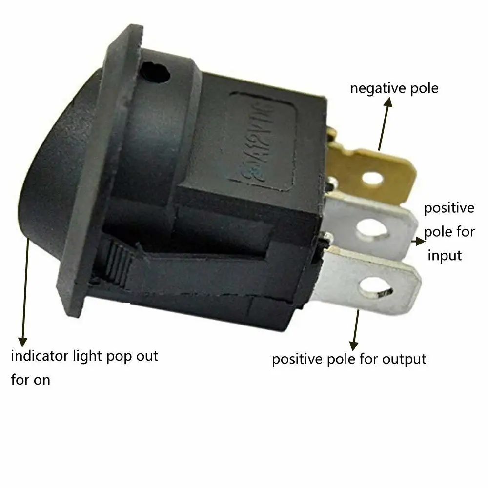 3 контактный переключатель вкл./выкл. 12 В светодиодный кулисный Светодиодный