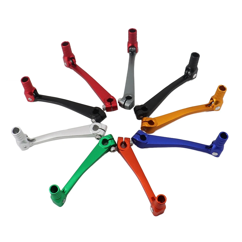 

Motorcycle CNC Aluminum Folding Gear Shift Lever For Kayo Apollo Bosuer 110/125/140/150/160/250cc Dirt Bike Pit Bikes Gear Lever