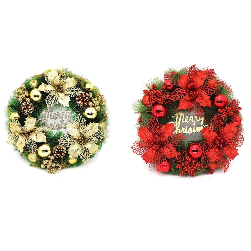 

Christmas Wreath Wreath Door Hanging Decoration 30cm Merry Christmas