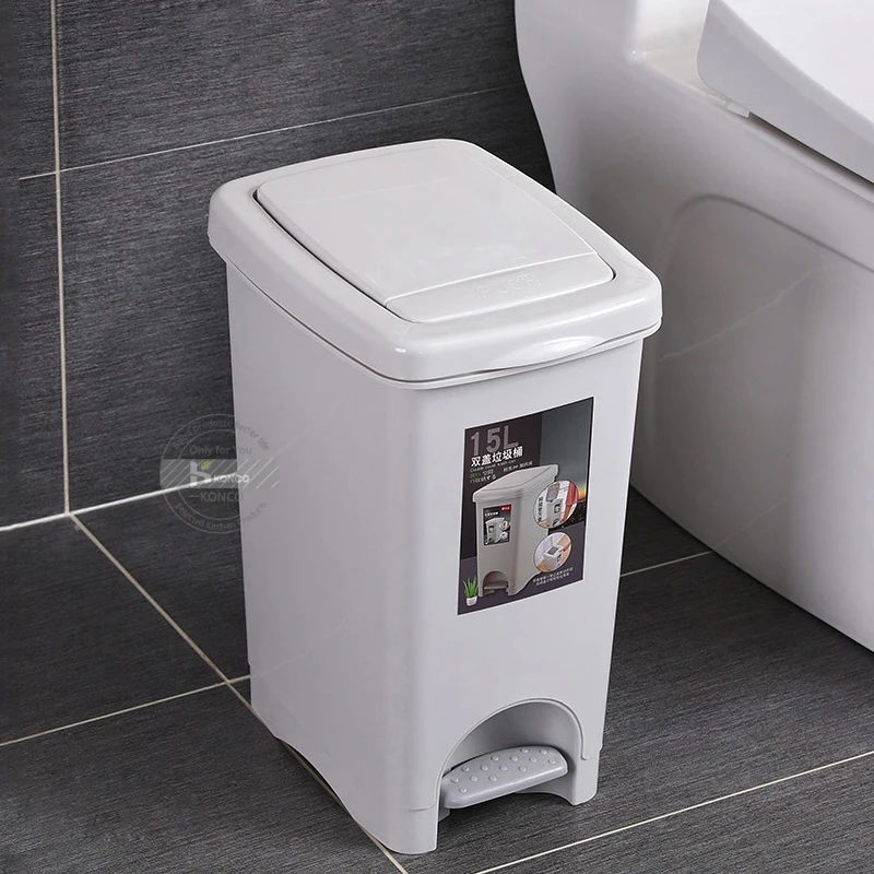 Мусорное ведро Konco с нажимом мусорная корзина педалью для хранения мусора