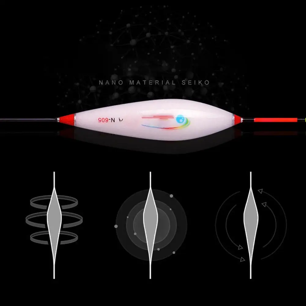 12 шт нано комплект плавающих приспособлений светильник рыбалка поплавок