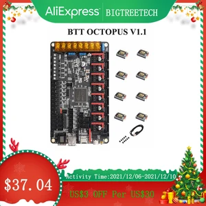 bigtreetech btt octopus v1 1 32 bit motherboard tmc2209 tmc2208 3d printer parts vs spider v1 0 skr v1 4 turbo for ender 3 v2 free global shipping