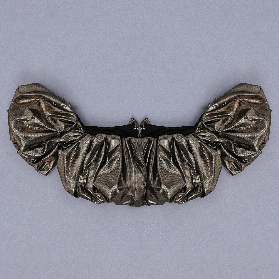 Женский укороченный топ с золотым покрытием Клубные вечерние топы открытыми