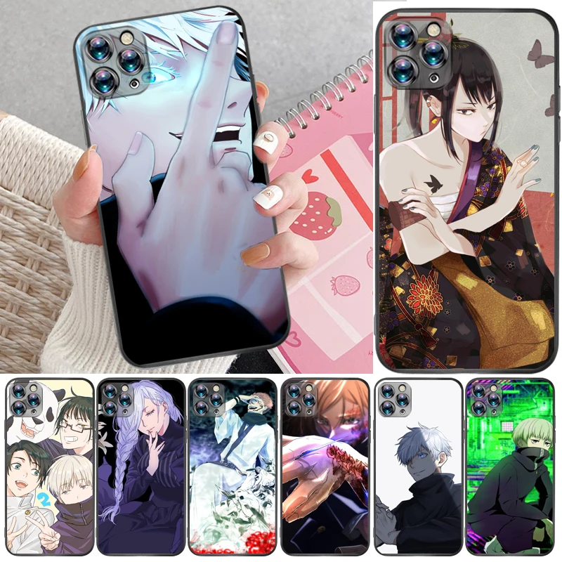 

Jujutsu Kaisen Yuji Itadori Sukuna Satoru Gojo Fushiguro Megumi Phone Case For iPhone 12 Pro Max SE 2020 Mini Back Cover Coque