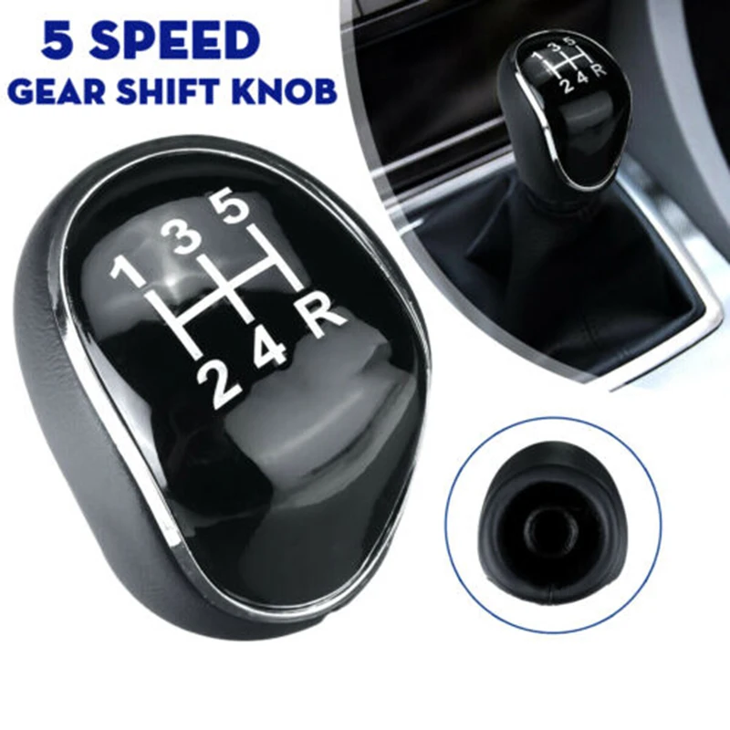 5 Скорость автомобиля из искусственной кожи рукоятка для рычага переключения