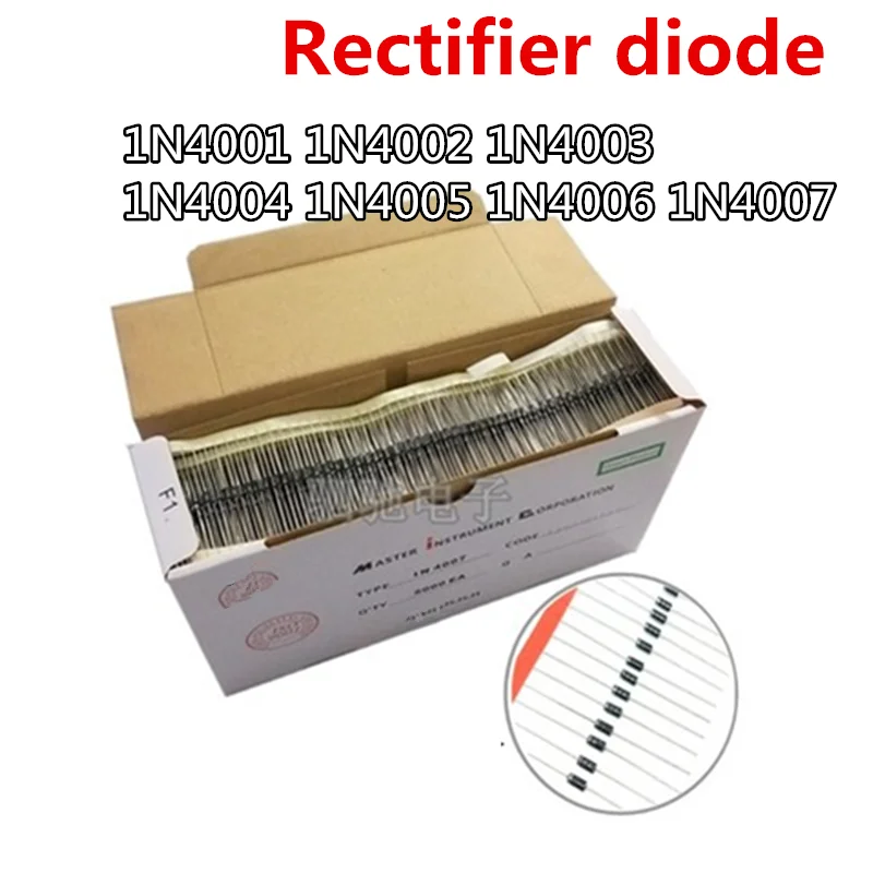 100 шт./лот 1N4001 1N4002 1N4003 1N4004 1N4005 1N4006 1N4007 DO 41 выпрямительный диод|Диоды| |