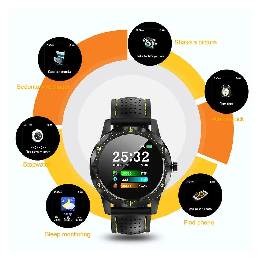 Новый комплект из 1 поддержка Bluetooth GPS спортивные Смарт часы для мужчин и женщин IP68