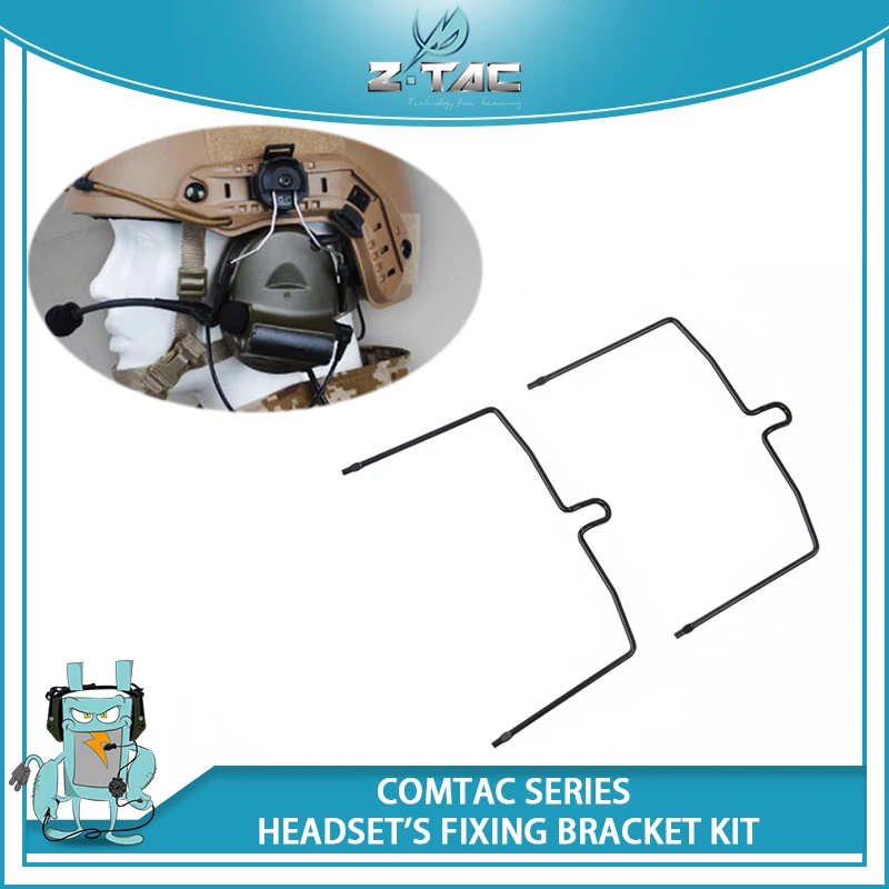 

Z Tactical Softair Peltor Comtac I II Headset Fixing Bracket Kit ZTAC Military Headphones Parts Airsoft Accessories Z017