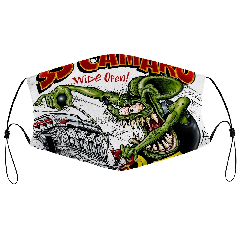 Пылезащитная маска с фильтром RAT FINK CHEVROLET CHEVY SS CAMARO big DAD ed roth hot rod для лица и рта в