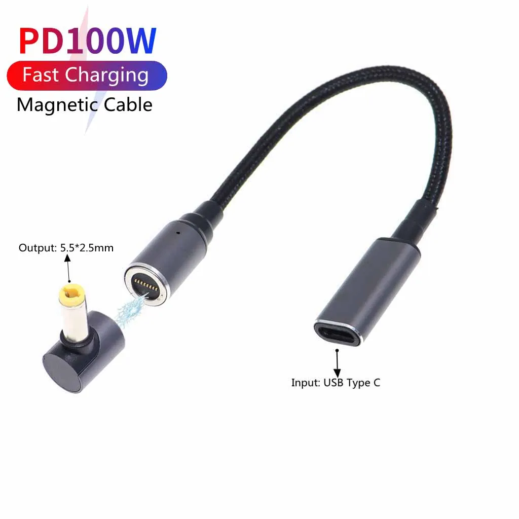 

Магнитный Кабель с разъемом типа C (мама) на 100x5,5 мм