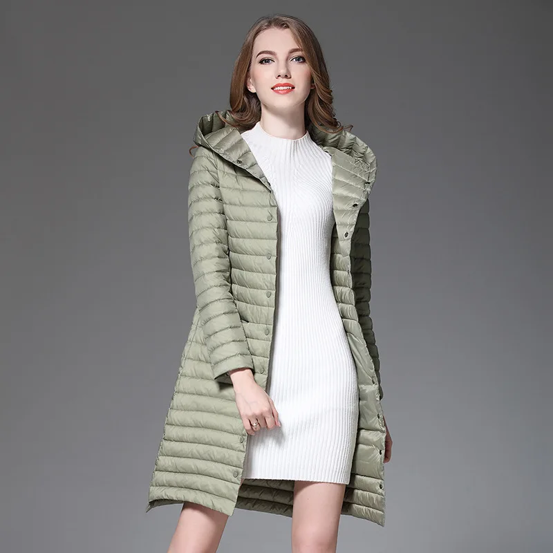 Женский пуховик в европейском и американском стиле 2020 весенне-осеннее пальто