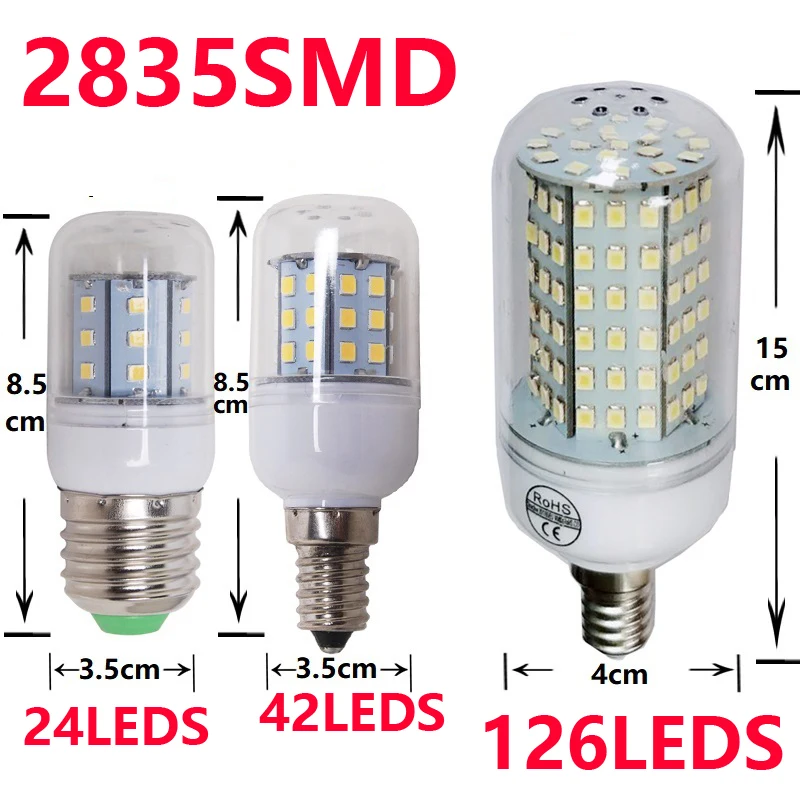 220v 230v 240v e27 e14 smd 126 24 42 36 48 56 72 Вт/лампа светильник b22 открытый ing сейсмической