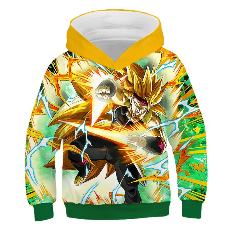 Японское аниме Dragon Ball Z Son Goku детские толстовки с 3D принтом Harajuku детские повседневные толстовки для мальчиков и девочек - Color: NT-228