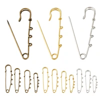 stainless steel safety pins loop needles jewelry findings for brooch apparel decoration charms link diy sewing tools accessories