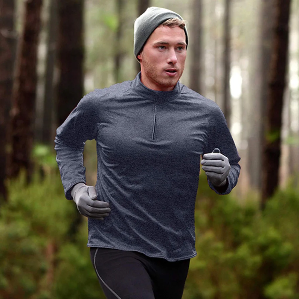 

Male Long Sleeve Sport T-Shirt Men compression T Shirt Quick Dry Men's Running T-shirt Gym Fitness Top Workout Traning Tights