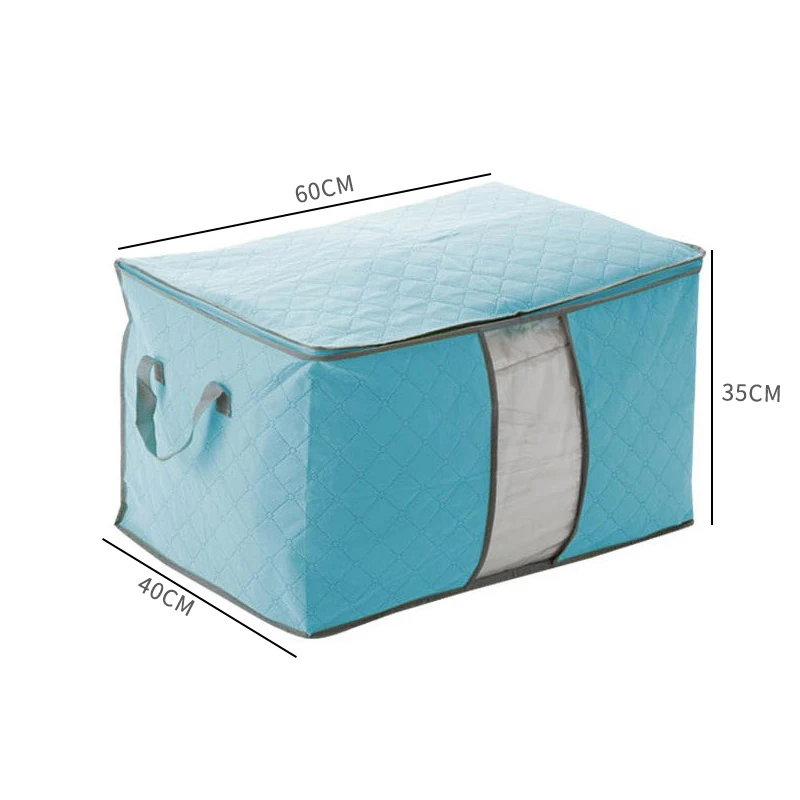 Модная домашняя большая сумка для хранения одеял одежды из нетканого материала