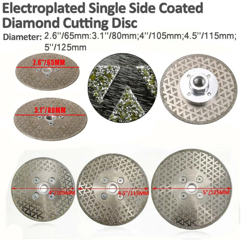 

Blade Cutting Disc Wheel Flange Granite Marble 65-125mm Useful Durable