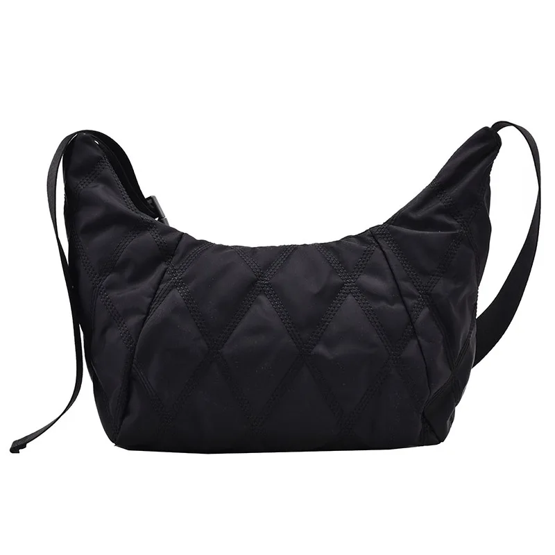 

Casual Designer Simple Solid Color Oxford Cloth Pillow Crossbody Bag for Women 2021 Fashion Luxury Shoulder Handbags