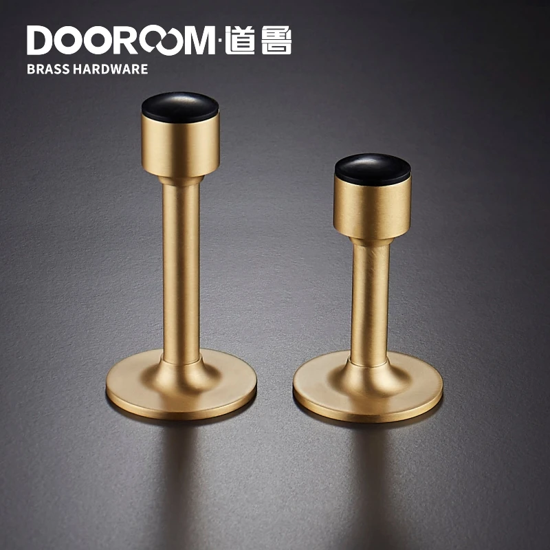 Dooroom латунные дверные стопоры отверстие свободный дверной ограничитель для ванной сверхмощный пол настенное крепление бампер Немагнитный дверной держатель