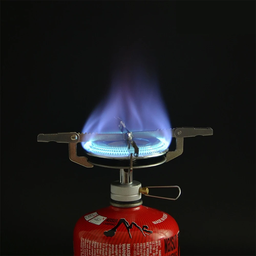 

Portable Outdoor Camping Stove Backpacking Stove Lightweight Stainless Steel Gas Stove Furnace Camping Equipment