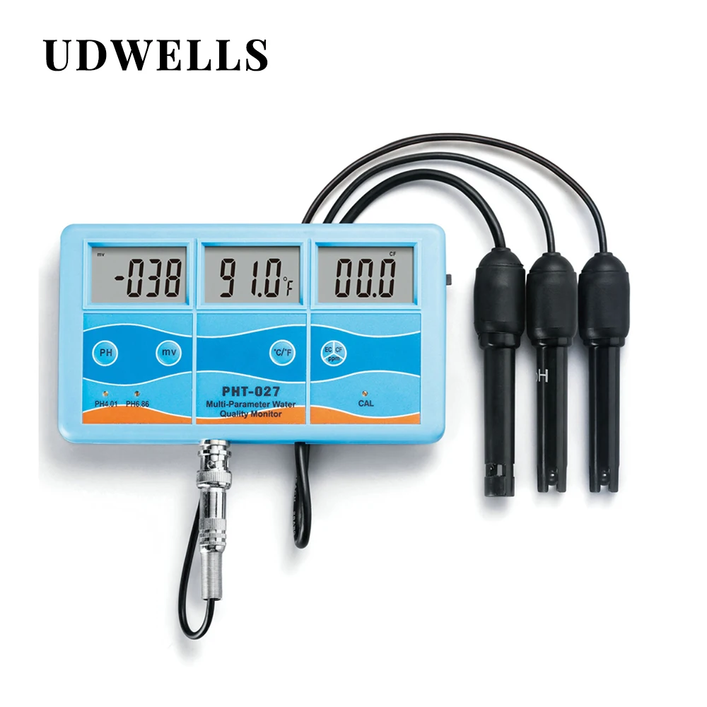 

6 in 1 Greenhouse hydroponic Ph Controller Meter Automated Multi-parameter Real-time Water Quality Tester Monitor System