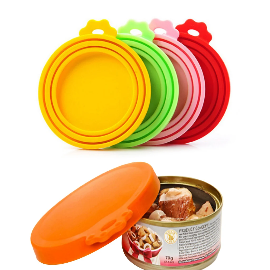 

Portable Silicone Dog Cat Canned Lid Pet Food Cover Storage Fresh-keeping Lids