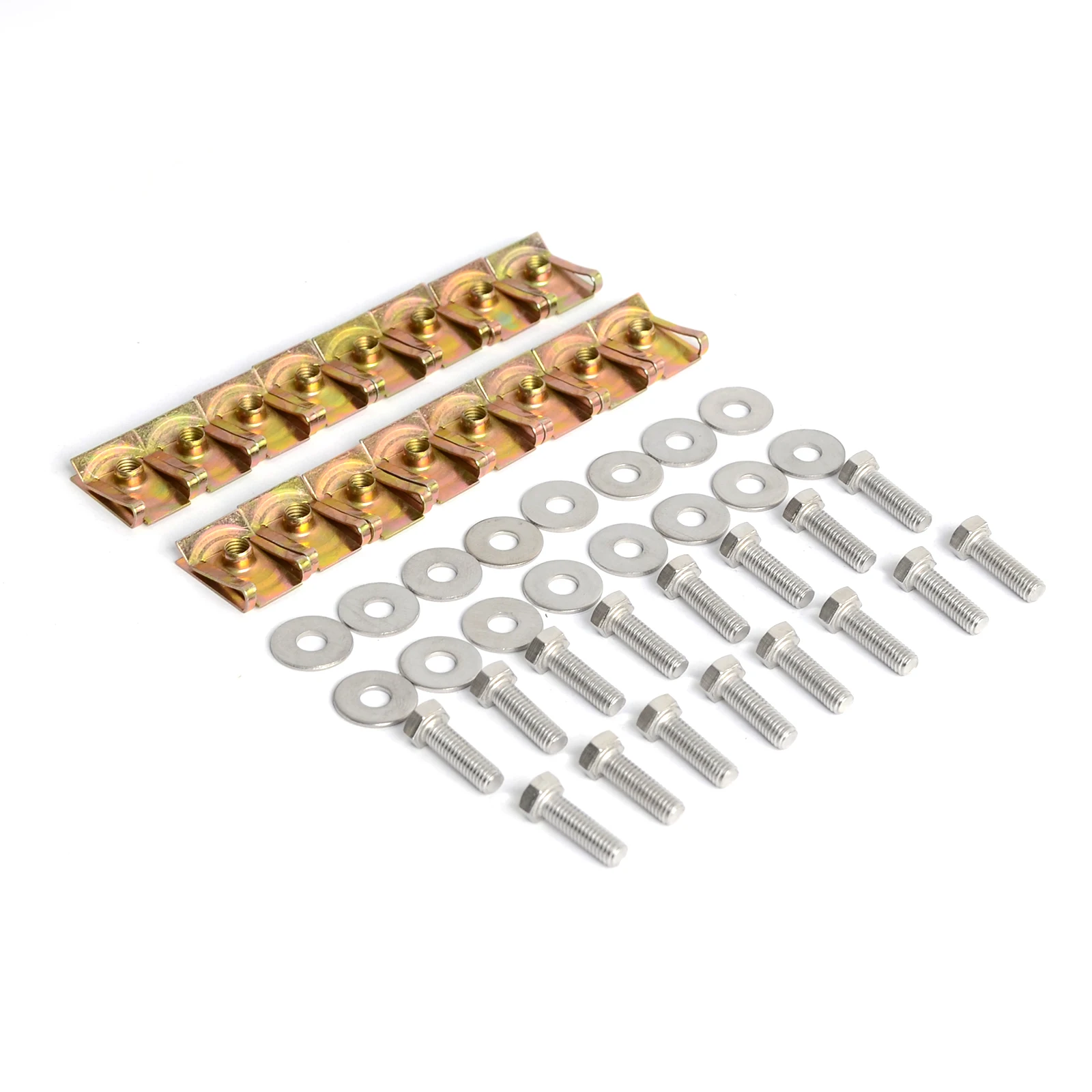 

H2CNC FOR BMW E90 E91 E92 etc Engine Under Tray Splash Shield 16x Clips Stainless Bolts