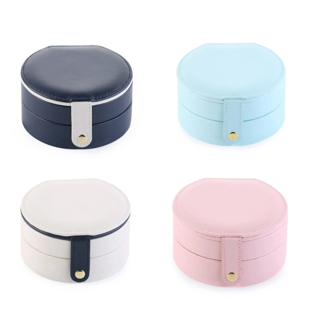 Новый роскошный портативный ящик для хранения ювелирных изделий кожаный