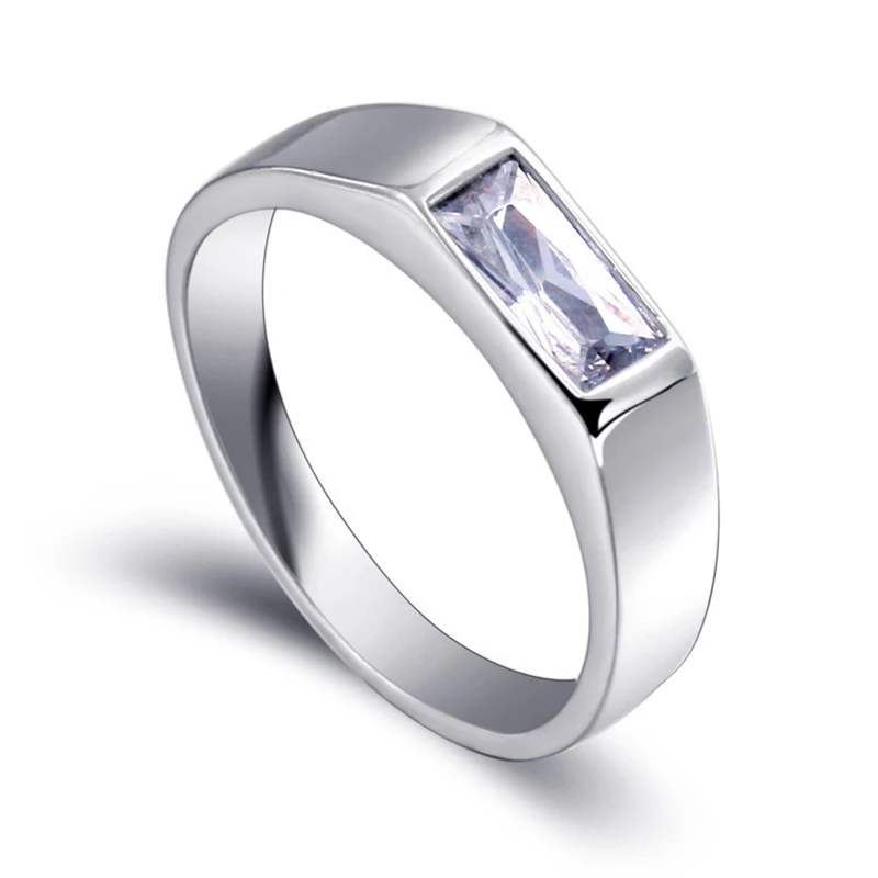 Hutang 925 Серебряное мужское женское кольцо обручальное с белым фианитом 2019 Новое