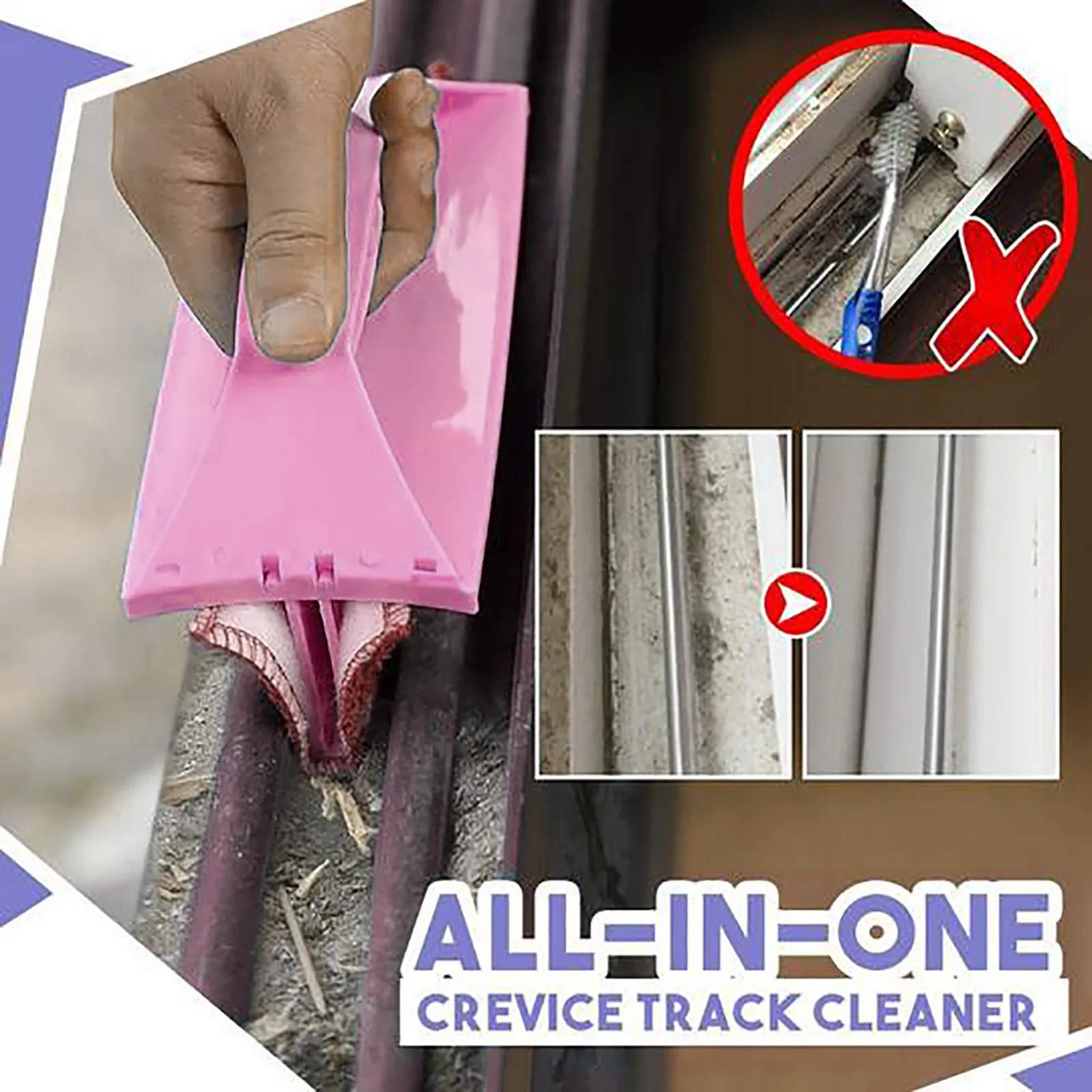 2021 полезные Функция Творческий паз щетка для очистки стекла чистящей тканью с