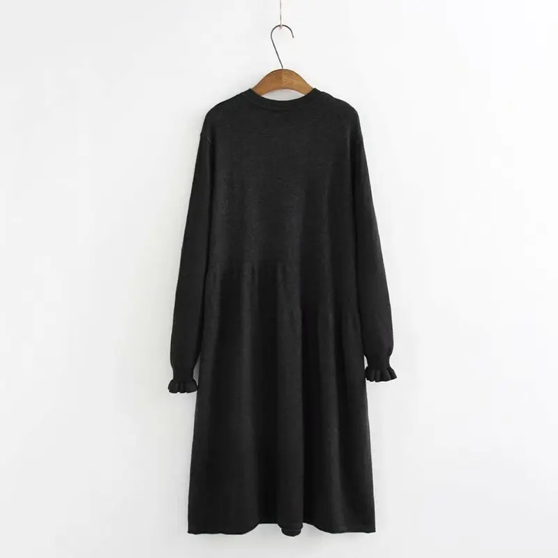 Plus Size Casual Essential Sweaters 2019 Autumn Women Fashion Loose Long Sleeve Knitting Pullovers K6-19100 | Женская одежда