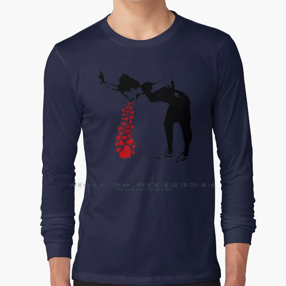 Lovesick-Banksy уличное искусство граффити дизайн для мужчин женщин детей 100% хлопок