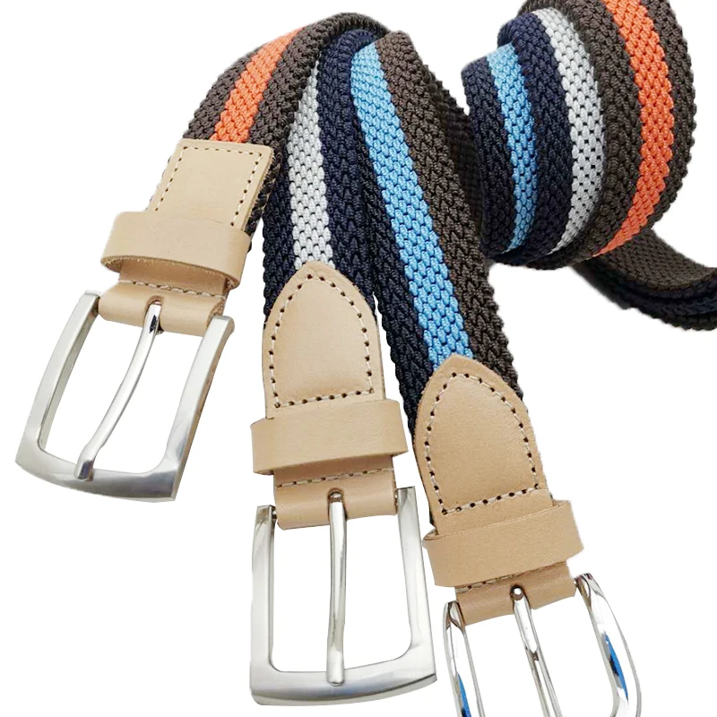 Мужские тканевые брюки ремень из натуральной кожи регулируемый нейлоновый