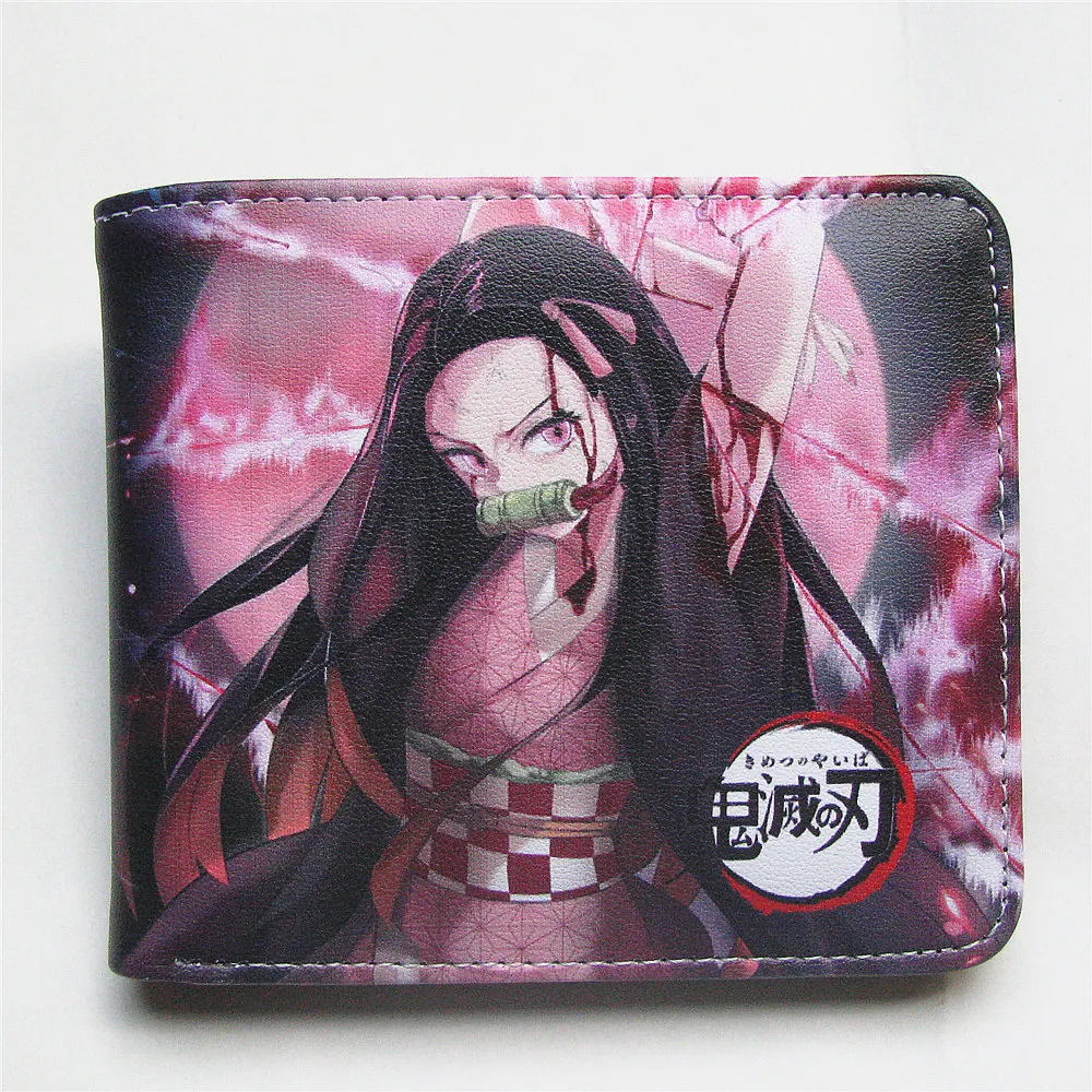 Аниме Demon Slayer: Kimetsu no Yaiba кошелек Kamado Tanjirou Nezuko мультяшный короткий с портмоне |