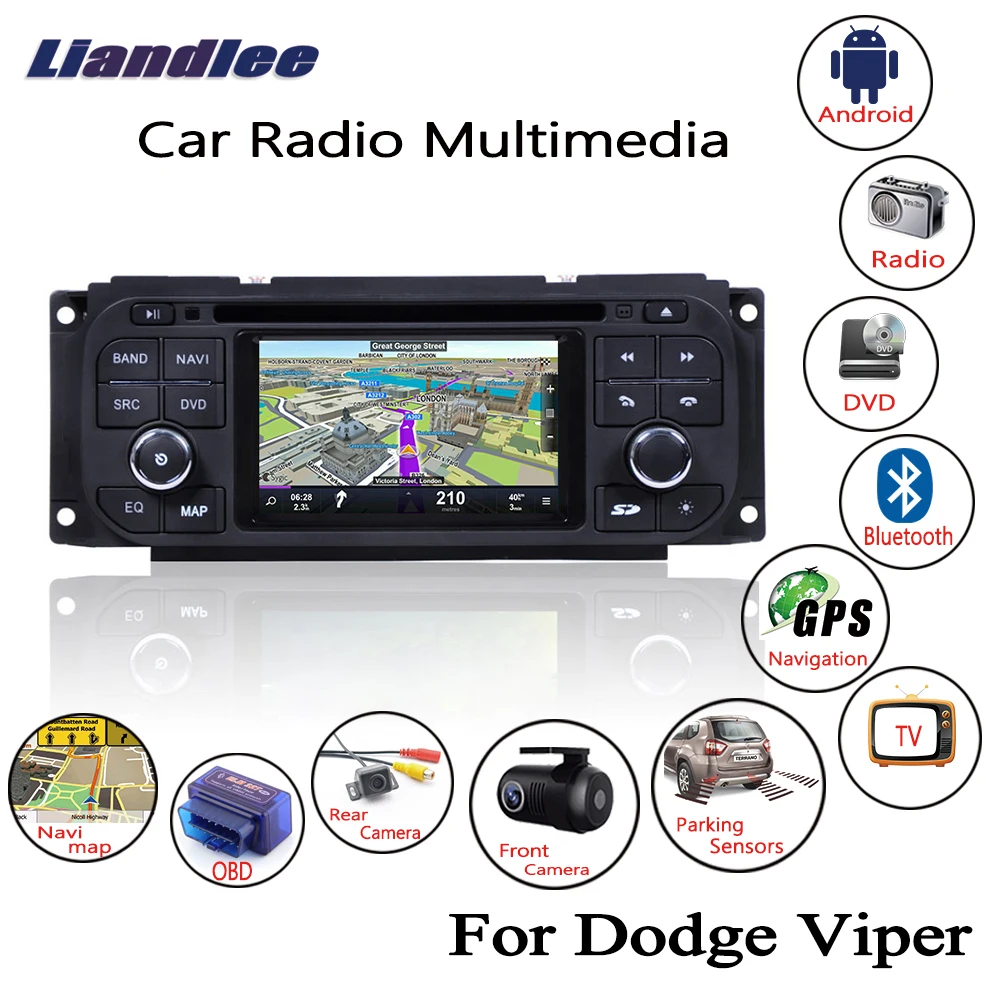 

For Dodge Viper 2002~2008 Android Car Radio CD DVD Player GPS Navigation Maps Camera OBD TV Screen Media