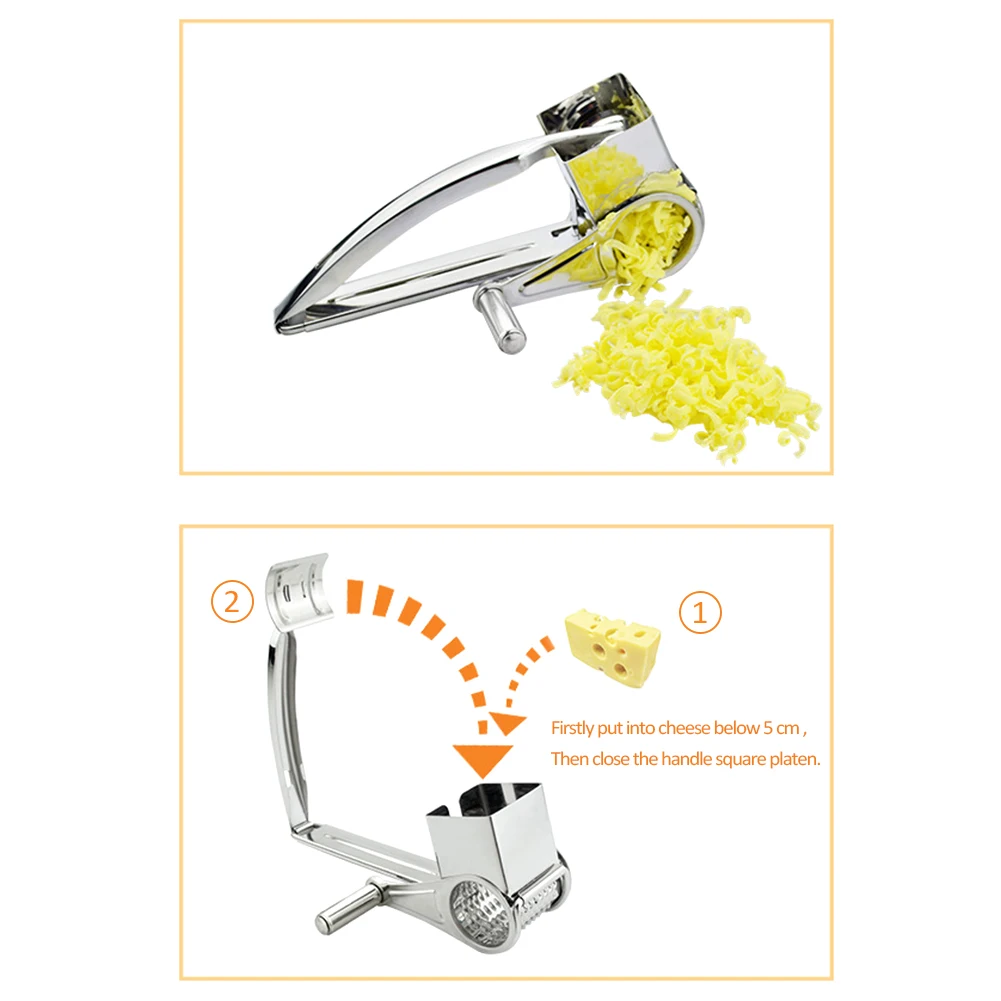 4 шт./набор тёрки для сыра из нержавеющей стали|rotary cheese grater|stainless steel slicercheese slicer |