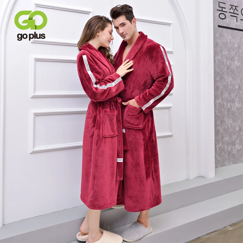 GOPLUS 2021 зимние благородные Пара халат для женщин плотные теплые махровые носки