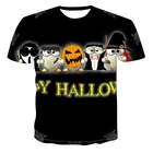 Футболка На Хэллоуин, реальная, Мужская футболка с 3D принтом, футболка на Рождество, большая футболка с принтом, 6xl, лето 2021