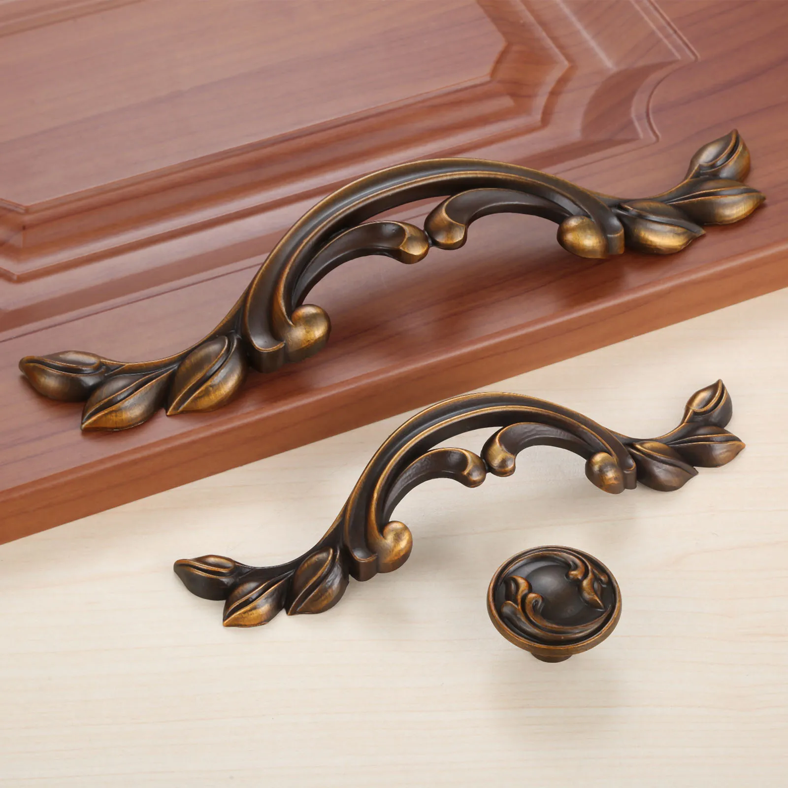 DRELD 1 шт. антикварные Кофе ручки деревенский ящика Кухня ручка шкафа старинная